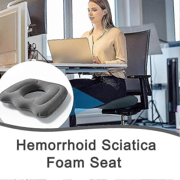 Ischias smärtlindrande sittdyna med hemorrojdstöd 18cm