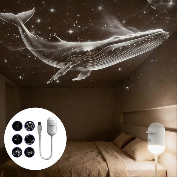 Natlampe Projektor til Loft - 360° Rotation - til Voksne & Børn 6 stk. 6pcs