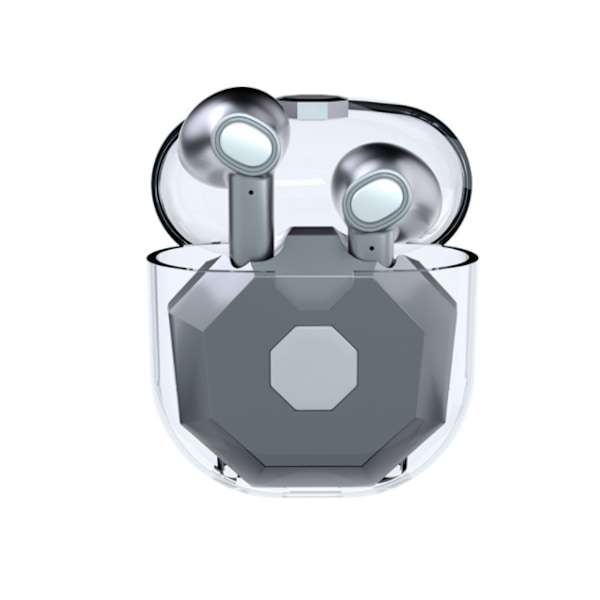 Transparent HD Samtal Headset med Dubbla Mikrofoner (Space Gray)