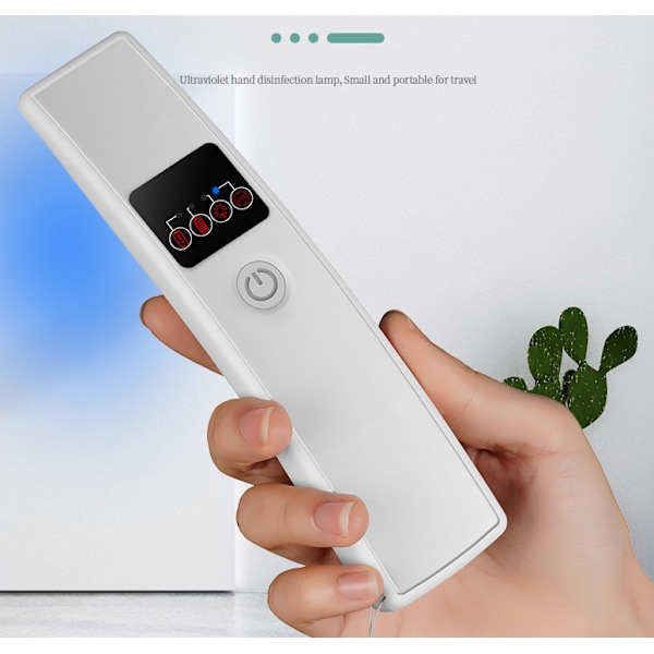 UVC Bakteriedræbende Lampe til Toilet, Mini Bærbar Husholdningsdesinfektionslampe, USB Genopladelig Sterilisator (FC-X03 (Fjernbetjening))