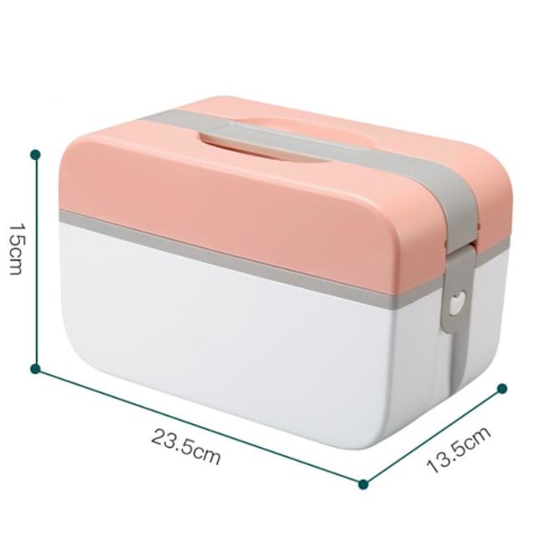 Litet Första Hjälpen-kit för Hemmet, Liten (Bärbar Rosa)