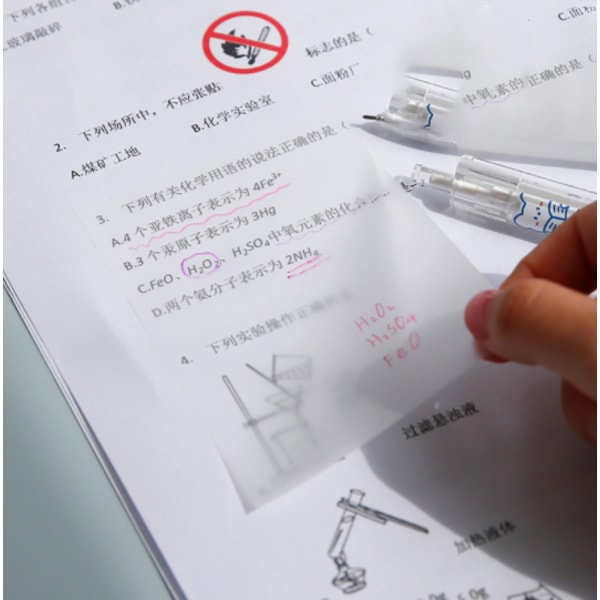 Transparent sticky note PET (transparent klisterlappar 2 st)