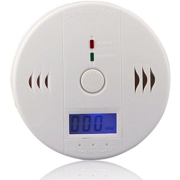 Kuliltealarm til hjemmet, almindelig emballage, engelsk - Uden batteri, 1 stk.