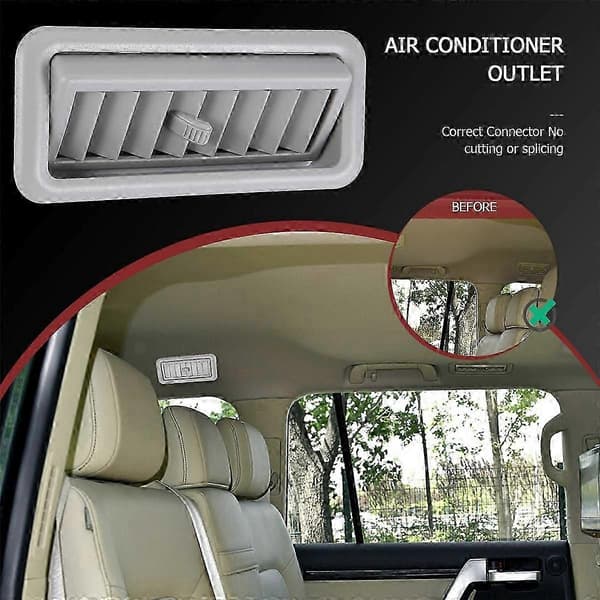 Top AC-ventiler til Land Cruiser Prado LC150 10-17 Grå