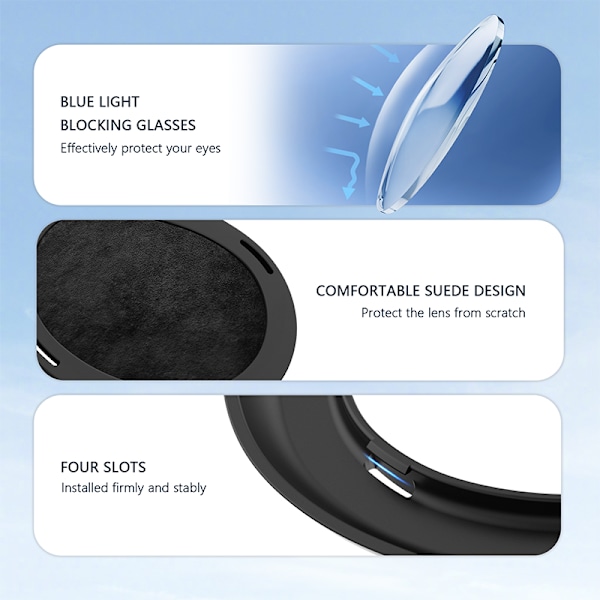 Meta Quest 3 Anti-Scratch Halo Lens Protectors (set)