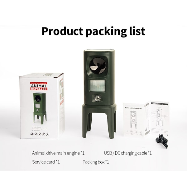 Multifunktionell Ultrasonic Rodent Repeller
