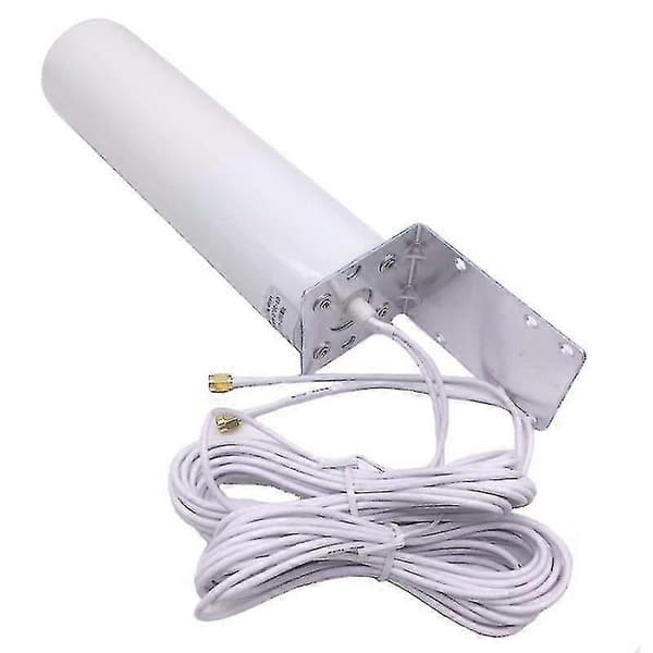Högförstärknings 4G LTE-antenn 10-12dBi SMA-kontakt för 3G 4G Router Modem Vit White