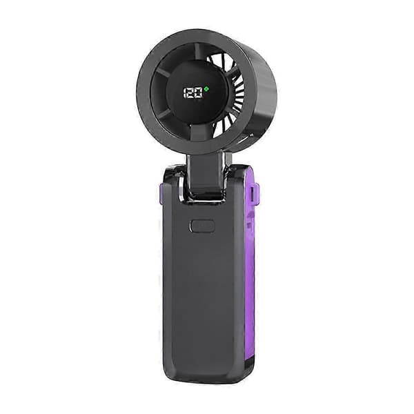 Håndholdt turbovifte med foldbart design Grå Grey