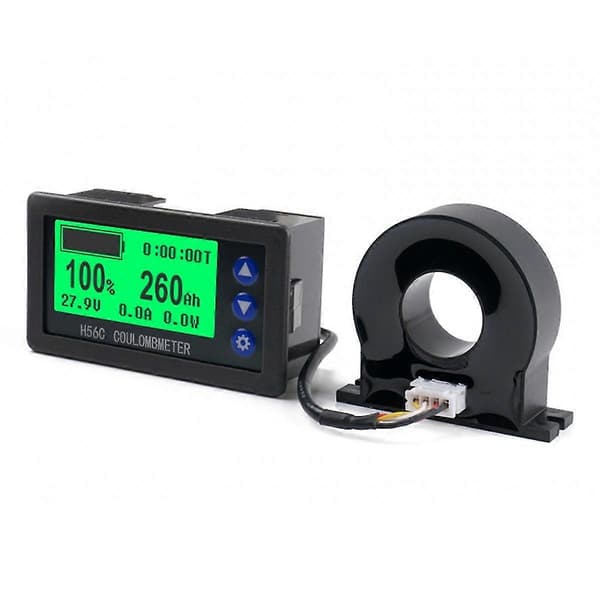 Batterimonitor Hall Coulomb Tester DC 9-100V 300A Digital Voltmeter Amperemeter Kapacitet Strøm Elektrisk G