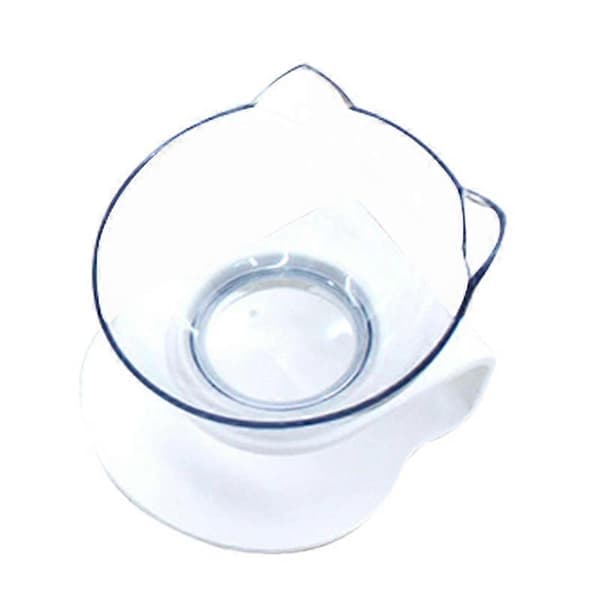 Katteskål Holdbar Dobbeltskål Kæledyrsfoder Vand Drikkeskål Foderbeskyttelse Cervikal Skridsikker Kat Hund Foder Kæledyrsprodukt enkelt skål single bowl
