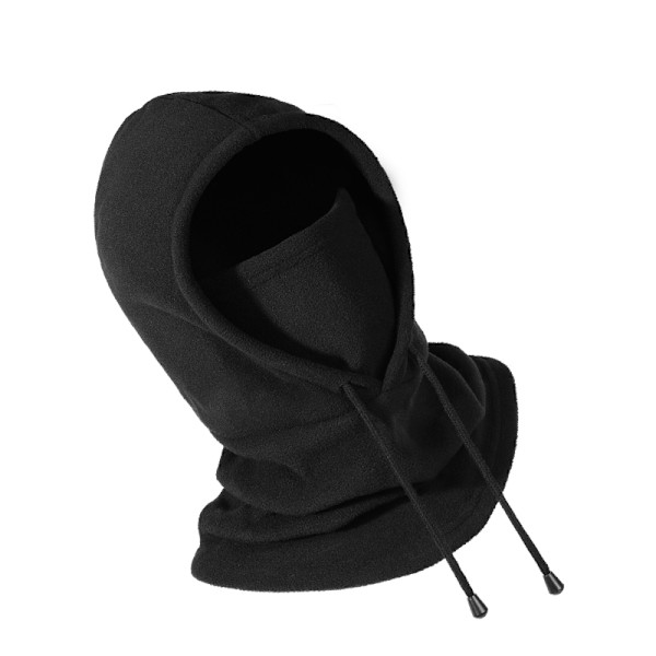 Tuulenpitävä hiihtokypärä balaclava - Musta