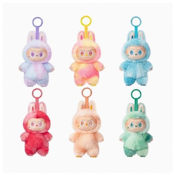 6-pakke FOR POP MART LABUBU Monster Spændende Macaron Plysdukke Legetøj Blind box