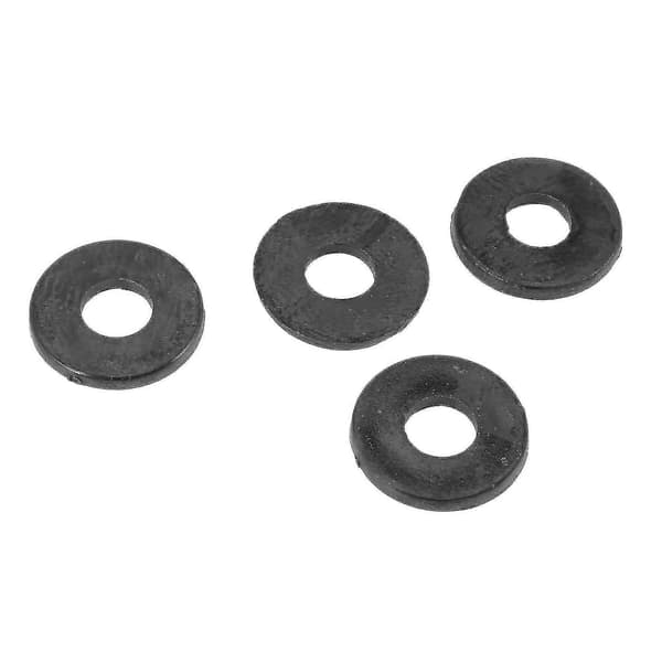 M4 x 10 mm sorte nylon skiver afstandsstykker til gør-det-selv befæstelse 100 stk.