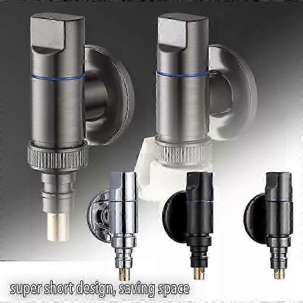 Vaskemaskine Vandhane Adapter Messing G1/2 G3/4 Koldtvandshaneforbindelse silver
