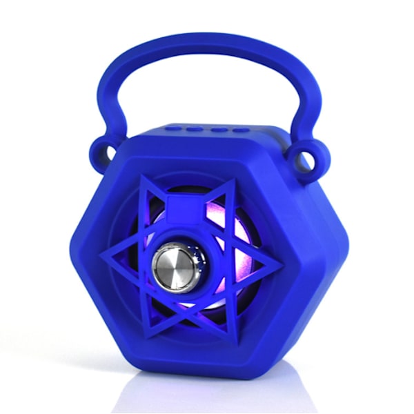 Bärbar Kort Bluetooth Högtalare, Bärbar Trådlös Utomhusradio (Blå)