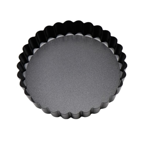 Äppelpajform Pizzapanna Non-Stick Rund Krisantemum Spetsform Lös Botten Äggtartform Kakform (3 Tum Lös Botten Non-Stick Pajform [Svart]),