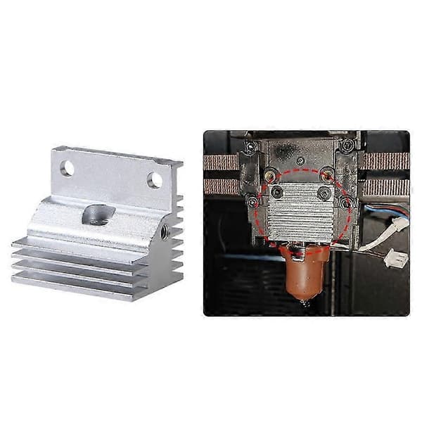 Køleplade aluminiumsradiator god spredning til K1/K1 MAX/K1C Hotend 3D-printertilbehør-God