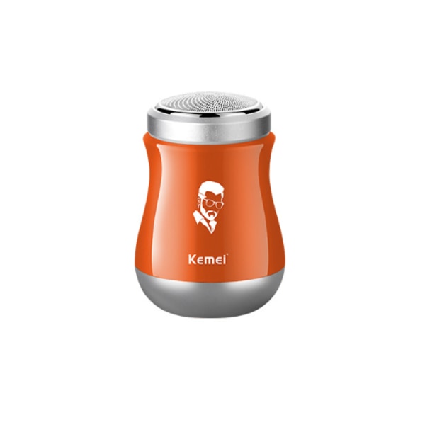 Sähköparranajokone KM-RS91 Vartalopesu Mini Kannettava Kolmen parran trimmeri (Oranssi USB),