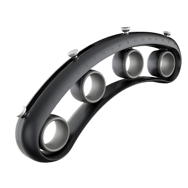 Musikinstrument Tillbehör Gitarr Fingerförlängare Justerbar Finger Gap Extender (Svart)