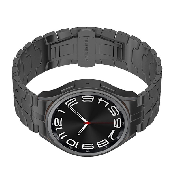 Svart klockarmband i rostfritt stål för Samsung Galaxy Watch 4/5/6