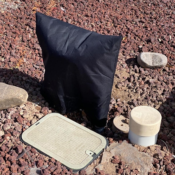 Utekranskydd för vinterfrysskydd 43x53 cm Svart Sort