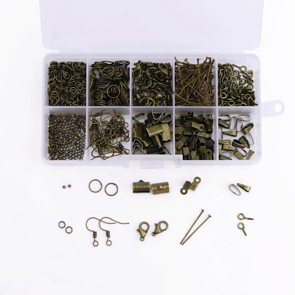 DIY Örhänge Tillbehör Örhänge Material Pärlor Materialpaket Handgjorda Smycken Tillbehör - Antik Cyan
