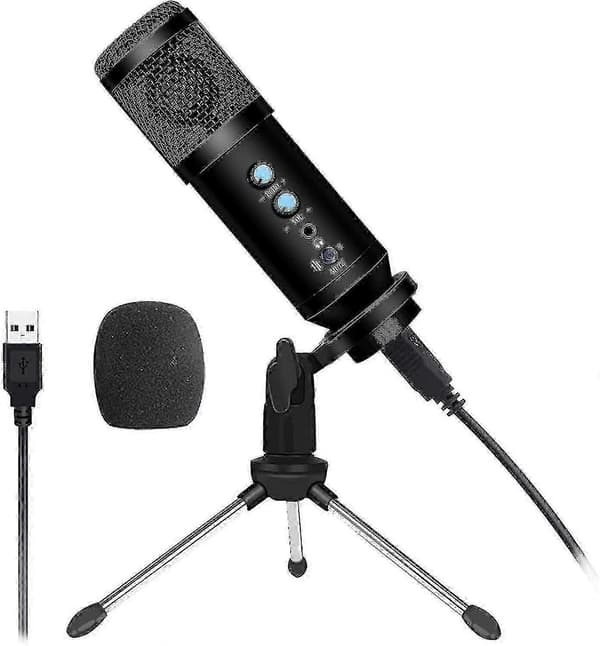 USB Podcast Mikrofon USB Kondensatormikrofon Er Velegnet Til Gaming, Optagelse Og Streaming Computere