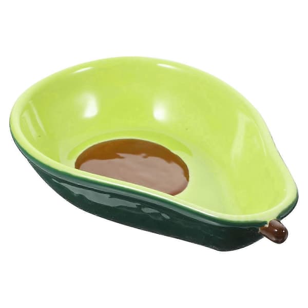 Keramiske avocadofade, perfekte til fester og sammenkomster, grønne Green