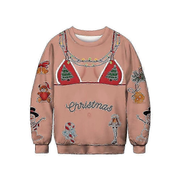 Jule Kvinder Mænd Grim Jule Sweater Pullover Jumper Tunika