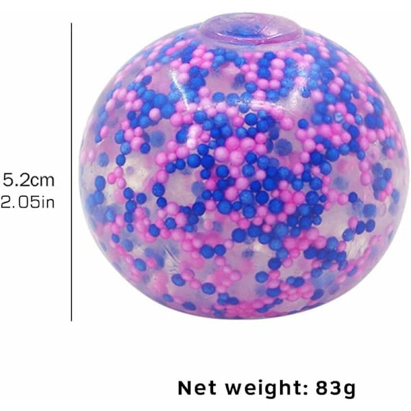 1 stk. Klemmebold Legetøj, Stressbolde Sensorisk Fidget Legetøj, Stress Relief Bold Meget Velegnet til Voksne og Børn til at Dræbe Tid -