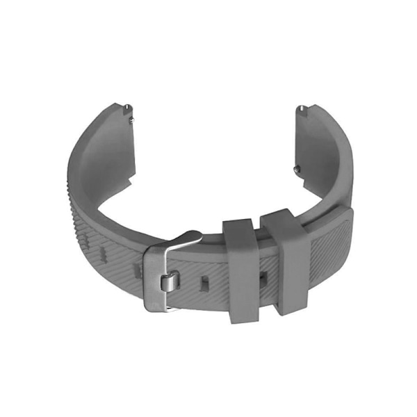 Silikonearmbånd til Samsung Garmin Huawei Universal Watch Band Grå Grå