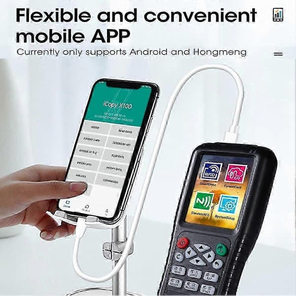 X100 RFID NFC Smart Card Reader Writer+5 X UID-kort RFID-duplikator ID IC-kortprogrammerer krypteret