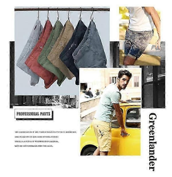 Perfekta klassiska shorts för män, passform 29 29