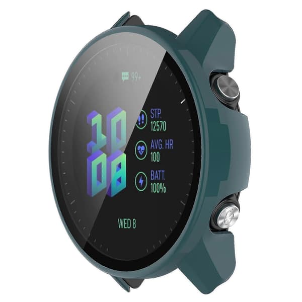 Holdbart urcover til Garmin Forerunner 955 med skærmbeskytter Pine Needle Green
