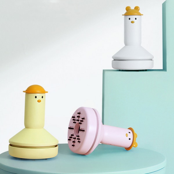Sjov Mini Bordstøvsuger til Børn Bil USB Opladning Lille Rengøringsmaskine (Pink (Uden Ører)),