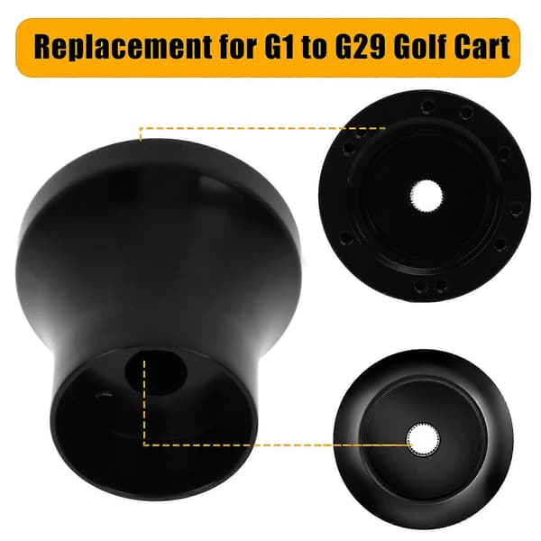 Ratnavadapter Sort Varmebestandig Ergonomisk Moderigtig Erstatning til G1 til G29 Golfvogn