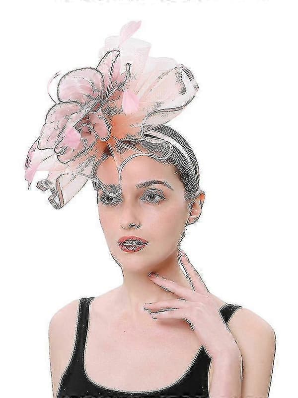 Fascinatorhat til kvinder til bryllupper, teselskaber og derbybegivenheder Black
