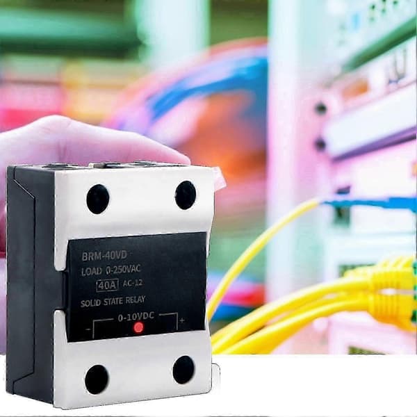 BRM-40VD 40A 0-10V DC Sisääntulo 0-250V AC Kuorma Solid State Rele Jännitteensäädin Mengxi