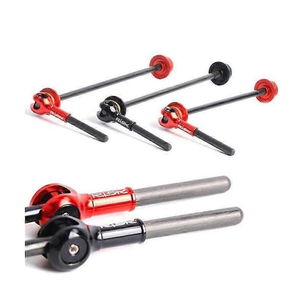 Mountainbike Titaniumlegering Quick Release Kulfiber Titanium Aksel Quick Release Stang (sort)