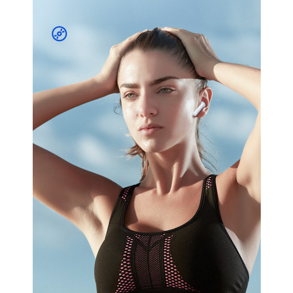 Smarta Sport Stereo In-Ear Hörlurar (Svart Digital Display)