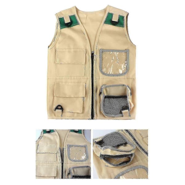 Børne Explorer Vest og Hat Sæt - Holdbart Udendørs Kostume