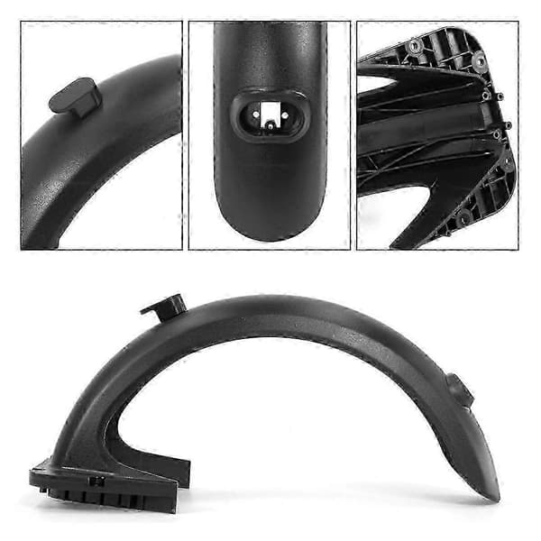 Max G30 G30LP Elscooter Stänkskärm med Bakljusfäste Svart Black