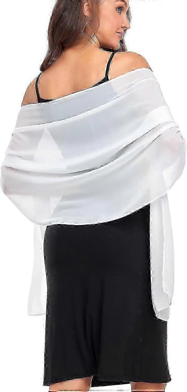 Bløde Chiffon Tørklæder Sjaler og Wraps til Aftenkjoler Bryllupssjal Wraps Brudetørklæde til Kvinder
