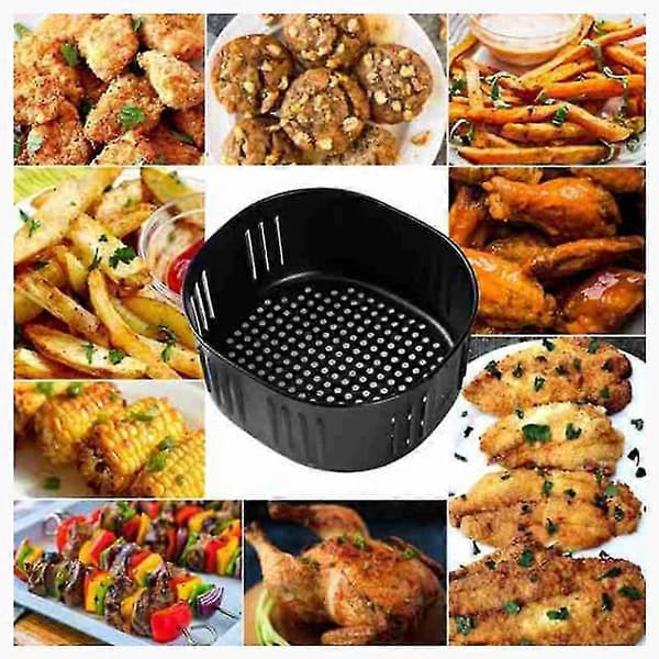 5,5 qt Airfryer Erstatningskurv til Power XL Dash Cozyna Sort Tilbehør