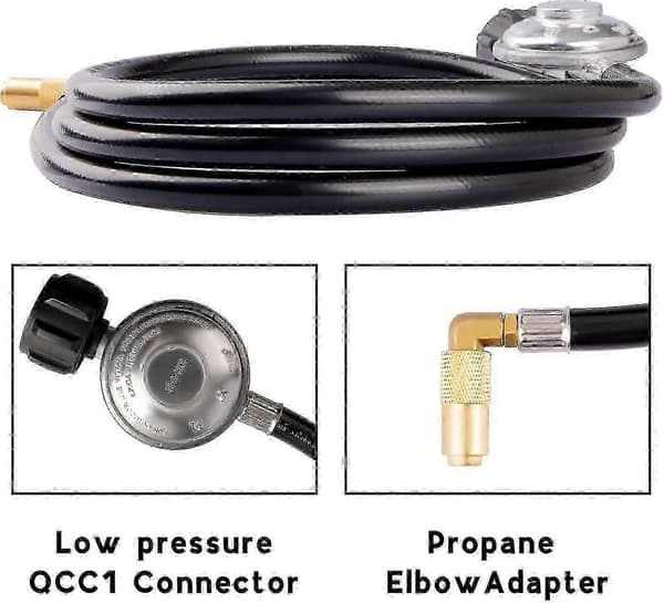 Gasslangekit til Blackstone stegeplade med 5ft regulator albue