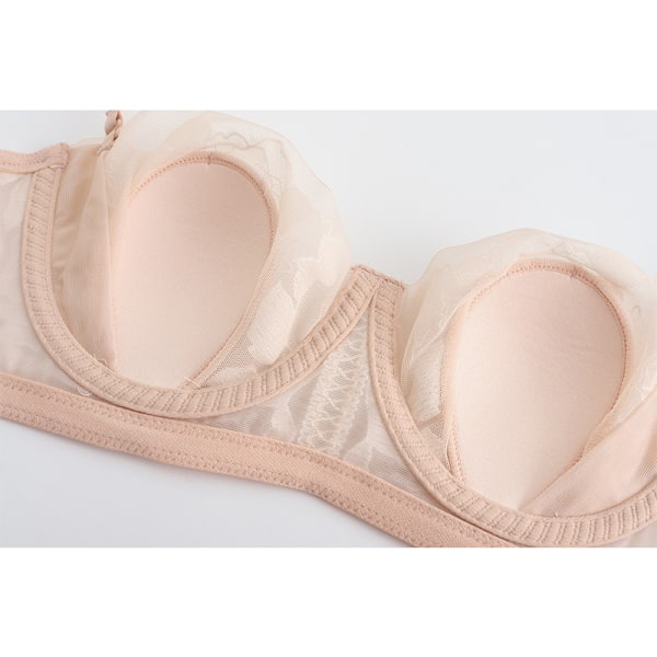 Spets-braletteset med avtagbara band 4 Beige Beige
