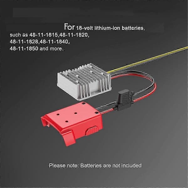 18V til 12V Step Down Konverter 20A 240W til Milwaukee M18 Power Wheel