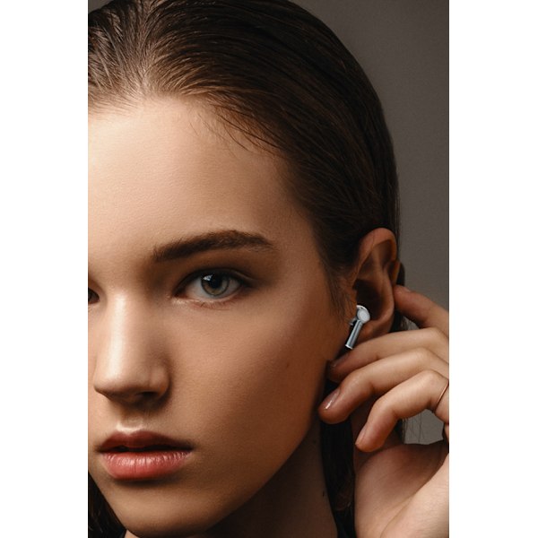Transparent HD Samtal Headset med Dubbla Mikrofoner (Space Gray)