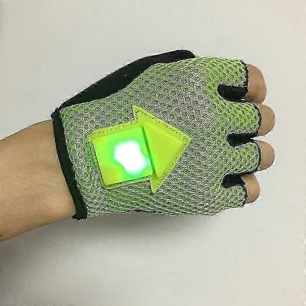 BIKIGHT Gravity Sensor Blinklys Cykelhandsker LED Lys Automatisk Induktionsadvarsel til Cykling Løb
