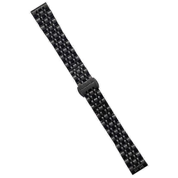 14 mm 7-perle metalrem til Garmin Lily 2 urudskiftningsrem Black